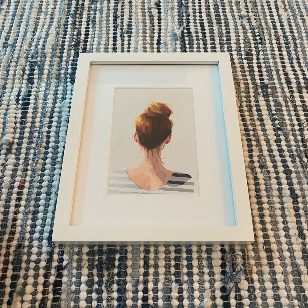 N/A watercolor print